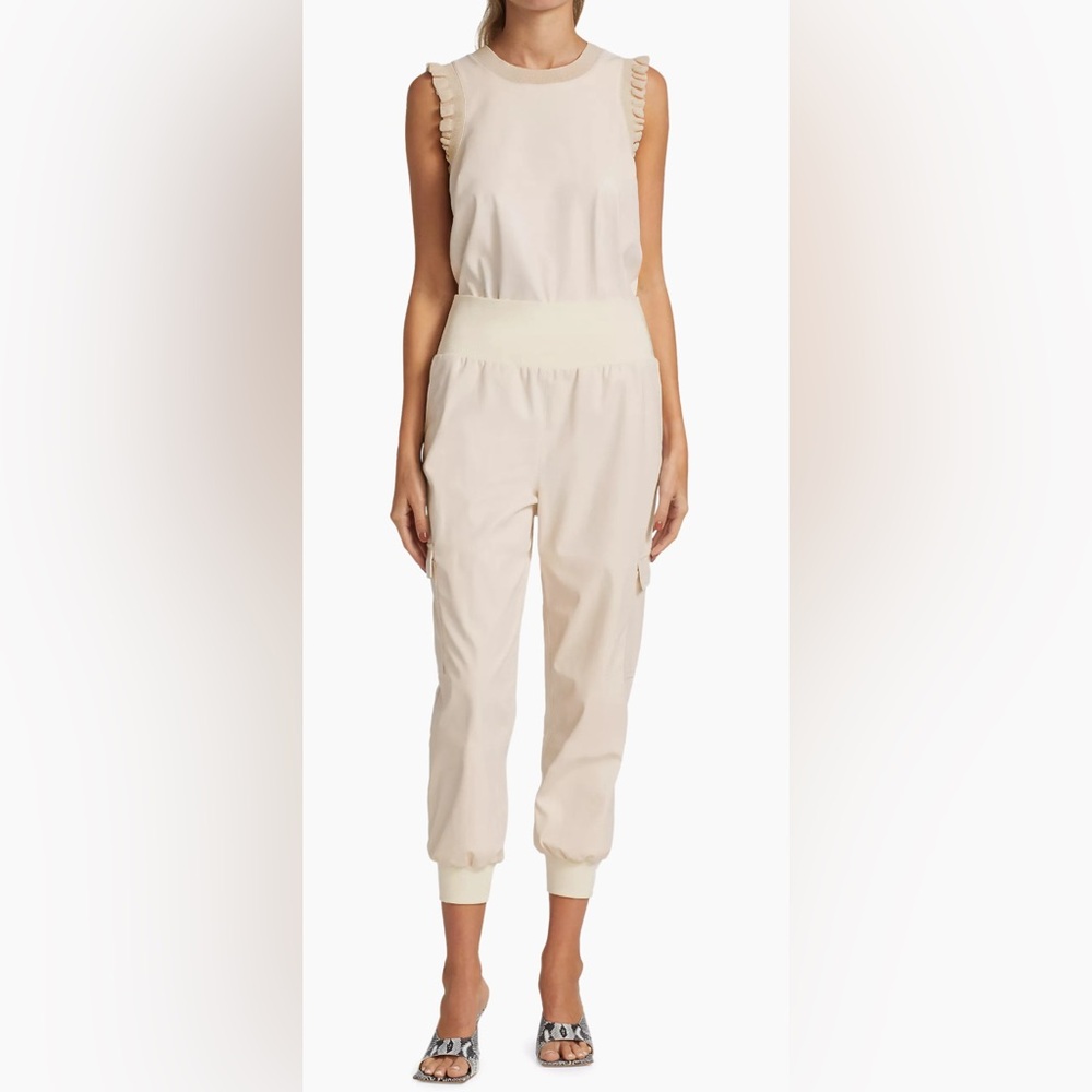 EUC Cinq a cept Ivory Giles faux leather pant - Medium